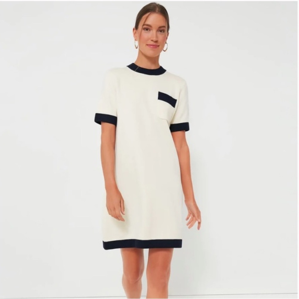 Tuckernuck Cream and Black Dress